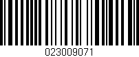 Código de barras (EAN, GTIN, SKU, ISBN): '023009071'