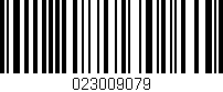 Código de barras (EAN, GTIN, SKU, ISBN): '023009079'