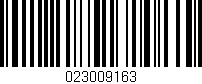 Código de barras (EAN, GTIN, SKU, ISBN): '023009163'