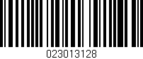 Código de barras (EAN, GTIN, SKU, ISBN): '023013128'