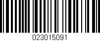 Código de barras (EAN, GTIN, SKU, ISBN): '023015091'
