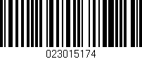 Código de barras (EAN, GTIN, SKU, ISBN): '023015174'