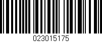 Código de barras (EAN, GTIN, SKU, ISBN): '023015175'