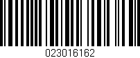 Código de barras (EAN, GTIN, SKU, ISBN): '023016162'