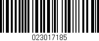 Código de barras (EAN, GTIN, SKU, ISBN): '023017185'