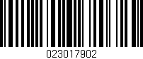 Código de barras (EAN, GTIN, SKU, ISBN): '023017902'