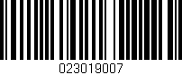 Código de barras (EAN, GTIN, SKU, ISBN): '023019007'