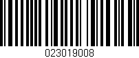 Código de barras (EAN, GTIN, SKU, ISBN): '023019008'