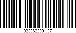 Código de barras (EAN, GTIN, SKU, ISBN): '0230622001.37'