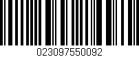 Código de barras (EAN, GTIN, SKU, ISBN): '023097550092'