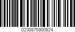 Código de barras (EAN, GTIN, SKU, ISBN): '0230975900924'