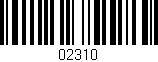 Código de barras (EAN, GTIN, SKU, ISBN): '02310'