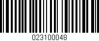 Código de barras (EAN, GTIN, SKU, ISBN): '023100048'