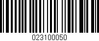 Código de barras (EAN, GTIN, SKU, ISBN): '023100050'