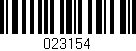 Código de barras (EAN, GTIN, SKU, ISBN): '023154'