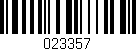 Código de barras (EAN, GTIN, SKU, ISBN): '023357'