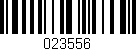 Código de barras (EAN, GTIN, SKU, ISBN): '023556'