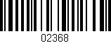 Código de barras (EAN, GTIN, SKU, ISBN): '02368'