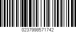 Código de barras (EAN, GTIN, SKU, ISBN): '0237998571742'
