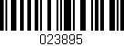 Código de barras (EAN, GTIN, SKU, ISBN): '023895'