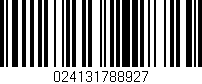 Código de barras (EAN, GTIN, SKU, ISBN): '024131788927'