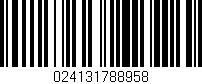 Código de barras (EAN, GTIN, SKU, ISBN): '024131788958'