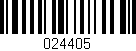 Código de barras (EAN, GTIN, SKU, ISBN): '024405'