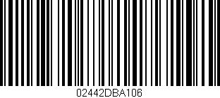 Código de barras (EAN, GTIN, SKU, ISBN): '02442DBA106'