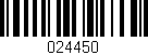 Código de barras (EAN, GTIN, SKU, ISBN): '024450'