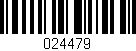 Código de barras (EAN, GTIN, SKU, ISBN): '024479'