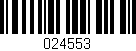 Código de barras (EAN, GTIN, SKU, ISBN): '024553'