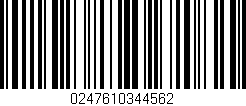 Código de barras (EAN, GTIN, SKU, ISBN): '0247610344562'