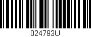 Código de barras (EAN, GTIN, SKU, ISBN): '024793U'
