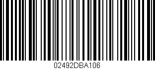Código de barras (EAN, GTIN, SKU, ISBN): '02492DBA106'