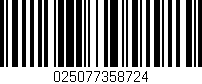 Código de barras (EAN, GTIN, SKU, ISBN): '025077358724'