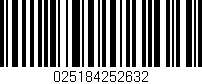 Código de barras (EAN, GTIN, SKU, ISBN): '025184252632'