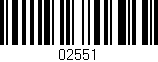 Código de barras (EAN, GTIN, SKU, ISBN): '02551'