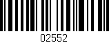 Código de barras (EAN, GTIN, SKU, ISBN): '02552'
