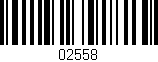 Código de barras (EAN, GTIN, SKU, ISBN): '02558'