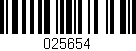 Código de barras (EAN, GTIN, SKU, ISBN): '025654'