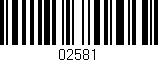Código de barras (EAN, GTIN, SKU, ISBN): '02581'