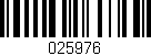 Código de barras (EAN, GTIN, SKU, ISBN): '025976'