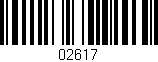 Código de barras (EAN, GTIN, SKU, ISBN): '02617'