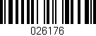 Código de barras (EAN, GTIN, SKU, ISBN): '026176'