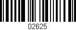 Código de barras (EAN, GTIN, SKU, ISBN): '02625'