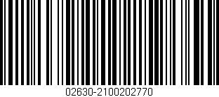 Código de barras (EAN, GTIN, SKU, ISBN): '02630-2100202770'