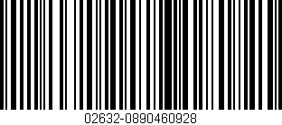 Código de barras (EAN, GTIN, SKU, ISBN): '02632-0890460928'
