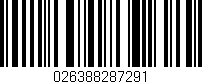 Código de barras (EAN, GTIN, SKU, ISBN): '026388287291'