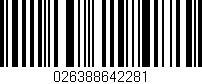 Código de barras (EAN, GTIN, SKU, ISBN): '026388642281'