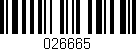 Código de barras (EAN, GTIN, SKU, ISBN): '026665'